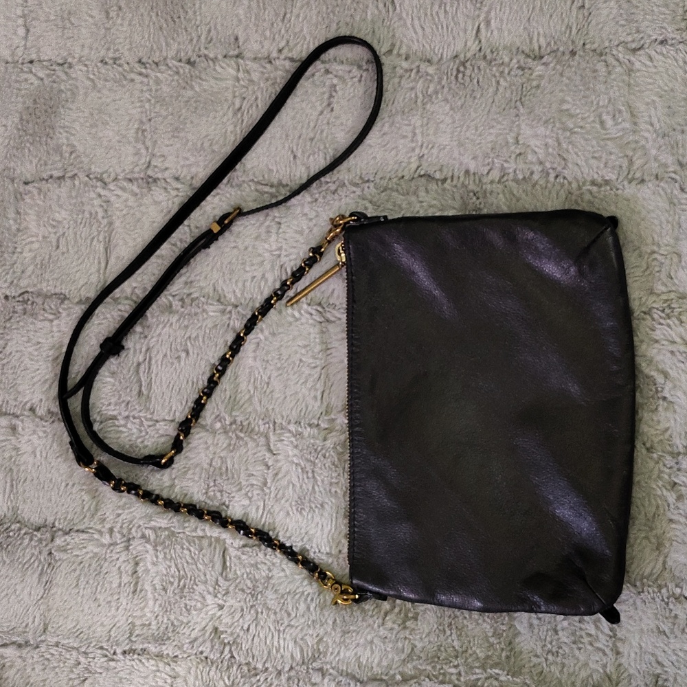 🖤 Elliott Lucca Black and Gold Crossbody Zipper Bag. Very Cool 😎 - Picture 6 of 16